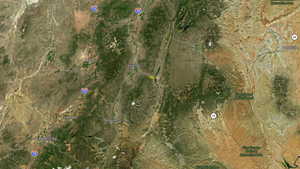 Aerial view of property's location