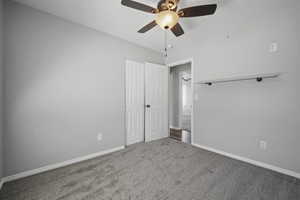 One of three bedrooms on the main floor with fresh neutral paint and brand new carpet.