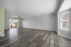 You will love the open floor plan, neutral paint and wood look floors.