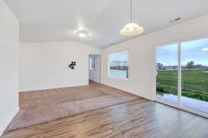 Living space with easy access to the back yard!