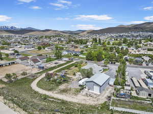 Aerial view with a mountain view and a residential view