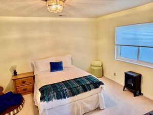Carpeted bedroom