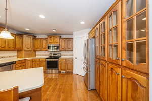 Kitchen with custom china hutch