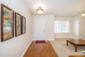 Foyer entrance looking toward front door