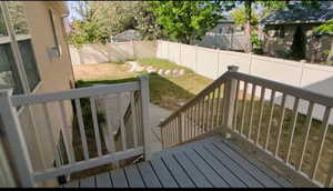 Deck with stairway