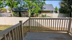 View of deck