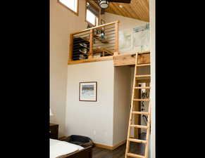 Loft from the main bedroom this is extra square footage, office, storage, space.