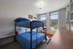 Carpeted bedroom