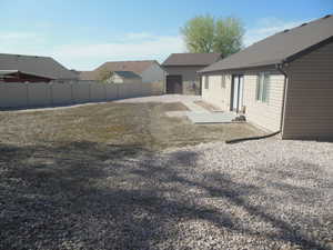 View of yard showing patio.
