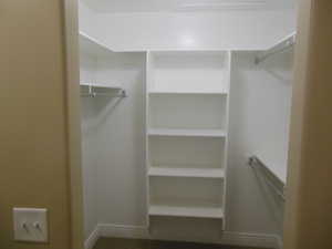 Master walk-in closet.