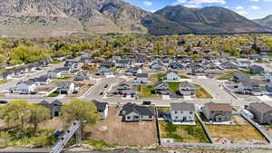 Aerial view with a mountain view and a residential view