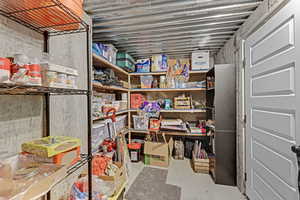 View of storage room