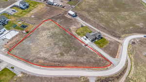 Birds eye view of property