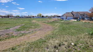 Facing South from NW corner of lot