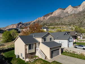View of mountain feature with a residential view
