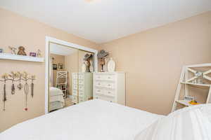 Bedroom with a closet