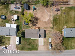 Birds eye view of property