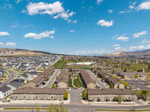 Bird's eye view with a residential view and a mountain view