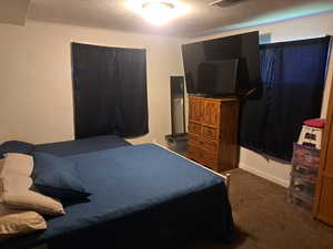 Bedroom featuring carpet floors