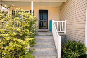 Imagine an exterior entry with your fun decorations to welcome visitors.