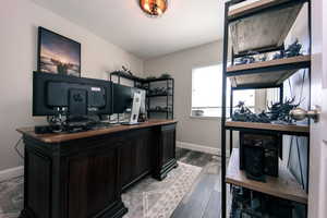 #3 Bedroom or Office space featuring LVP finished floors and baseboards, and a nice closet!