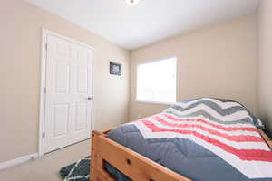 #2 Bedroom Carpeted bedroom with nice sized closet perfect for anyone!