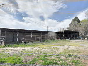 View of pole building