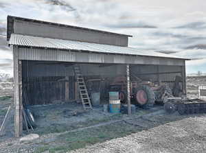 View of pole building