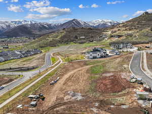 Property view of mountains featuring a residential view