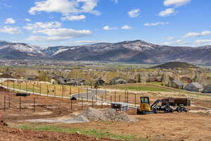 View of mountain feature with a residential view