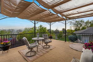 Primary Private Patio with Views to  West & South  Awning and Privacy