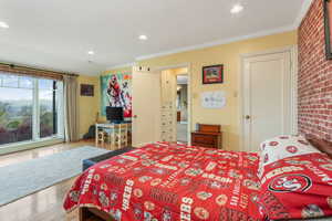 Currently being used as a bendroom. View Windowds and access to Master. This room has also been a nursery and an office. Also has an entrance to private patio.
