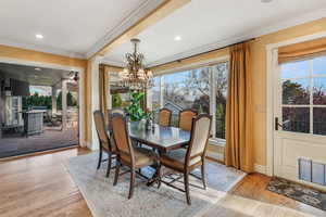Dining area off of Kitchen Opens to Patio