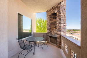 View of patio