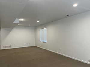 Large family room  New carpet throughout