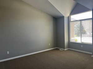 Separate living area. New carpet throughout, vaulted ceilings.