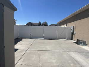 View of patio / terrace featuring a gate