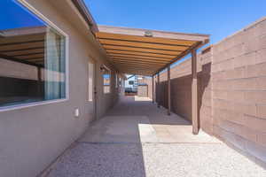 View of patio / terrace with fence