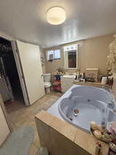 Basement Bathroom with laundry