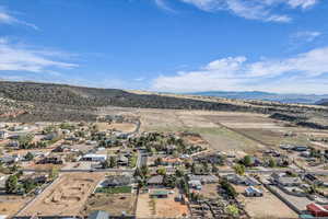 Aerial view with a mountain view and a residential view