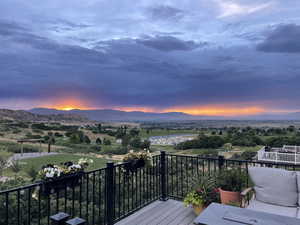 Deck views at dusk