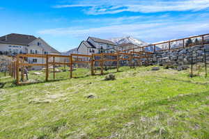 Rear view of yard (standing in middle ish of property)