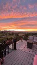 Deck views at dusk