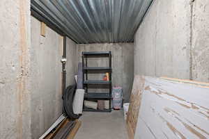 View of storage area
