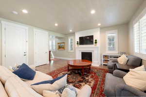 Lovely great room with fireplace