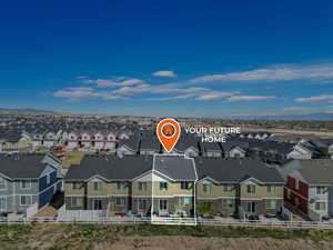 Birds eye view of property featuring a residential view
