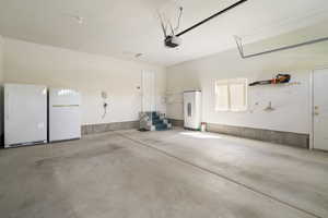 Spacious 2 car garage