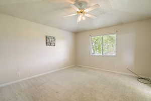 Open and bright primary bedroom