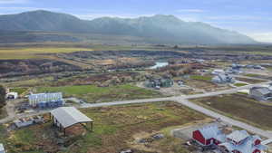 Bird's eye view featuring a mountain view