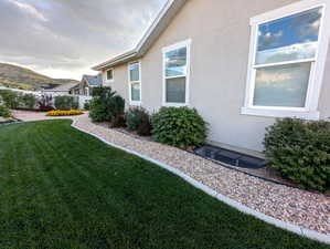 View of yard, Rear of home